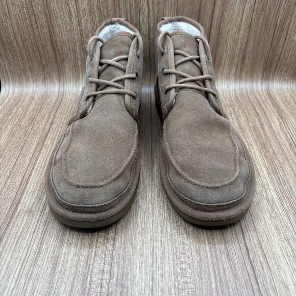 UGG MENS NEUMEL MOC CHUKKA BOOT SIZE US 12 CHESTNUT BROWN SUEDE/WOOL LINED - Picture 2 of 9